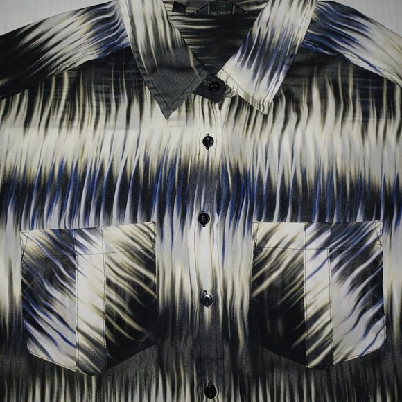 GUESS SHEER BUTTON DOWN WOMEN'S LONG SLEEVE SHIRT - Picture 6 of 12